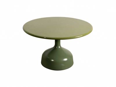 Cane-line Glaze Couchtisch, gross, dia. 70 cm, olive green