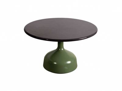 Cane-line Glaze Couchtisch, gross, dia. 70 cm, olive green