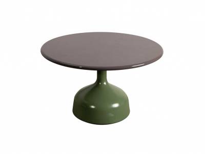 Cane-line Glaze Couchtisch, gross, dia. 70 cm, olive green