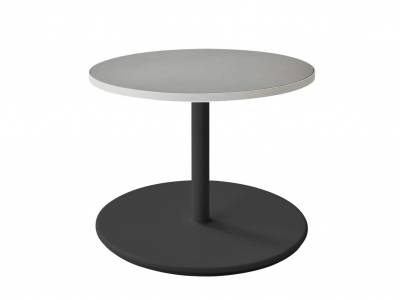 Cane-line Go Couchtisch Gestell Lava grey, gross (5044) m/dia. 60 cm Tischplatte (P061)