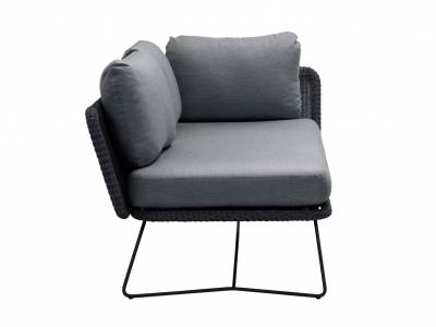 Cane-line Horizon 2-Sitzer Modulsofa links, Black