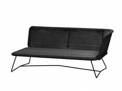 Cane-line Horizon 2-Sitzer Modulsofa links, Black