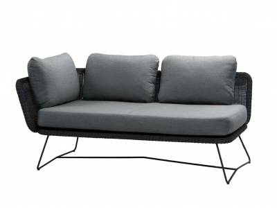 Cane-line Horizon 2-Sitzer Modulsofa rechts, Black