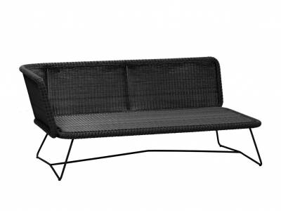 Cane-line Horizon 2-Sitzer Modulsofa rechts, Black