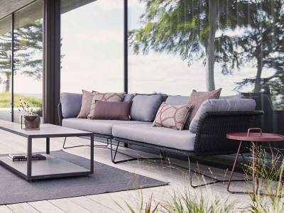 Cane-line Horizon 2-Sitzer Modulsofa rechts, Black