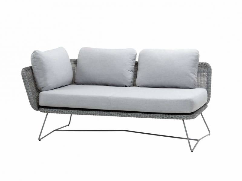 Cane-line Horizon 2-Sitzer Sofa-Modul, rechts light grey inklusive Kissen