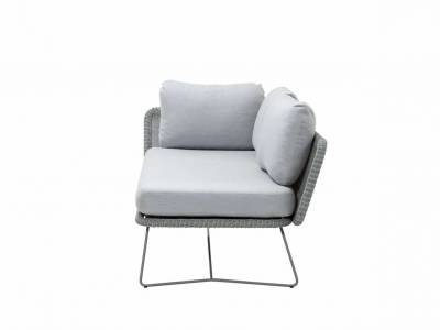 Cane-line Horizon 2-Sitzer Sofa-Modul, rechts light grey inklusive Kissen