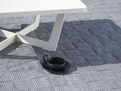 Cane-line I-am, outdoor Teppich 200x300cm, Grau/Türkis
