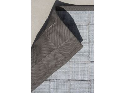 Cane-line I-am, outdoor Teppich 300x300cm, Braun/weiss