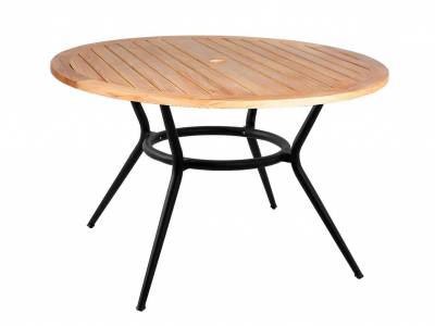 Cane-line Joy Esstisch Gestell Lava Grey rund dia. 144 cm