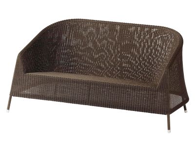 Cane-line Kingston 2 Sitzer Lounge Sofa, Mocca