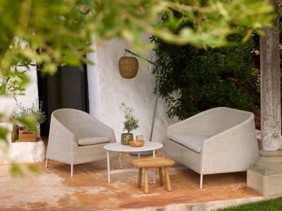 Cane-line Kingston 2 Sitzer Lounge Sofa, Sand