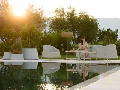 Cane-line Kingston 2 Sitzer Lounge Sofa, Sand