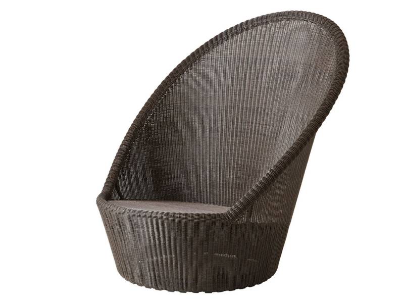 Cane-line Kingston Sonnenstuhl mit Rädern, Mocca