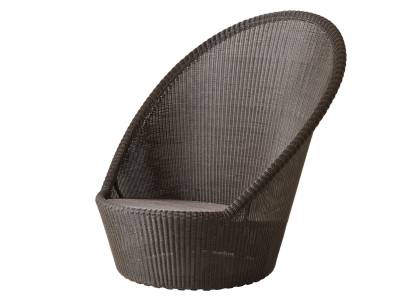 Cane-line Kingston Sonnenstuhl mit Rädern, Mocca