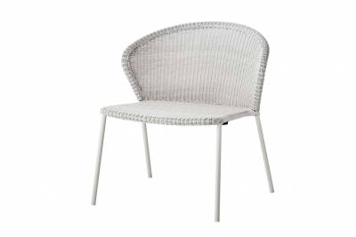 Cane-line LEAN Loungesessel white grey, stapelbar