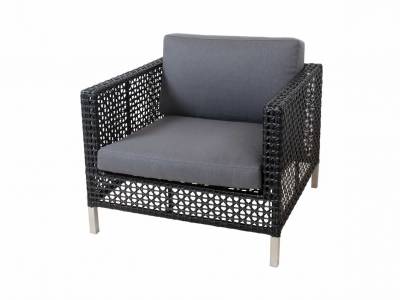 Cane-line Lounge-Set: Connect 3-Sitzer Sofa + 2 x Lounge Sessel + Twist Couchtisch