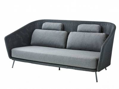 Cane-line Mega 2-Sitzer Sofa, inkl. grey Cane-line AirTouch Kissensatz