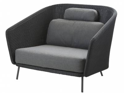 Cane-line Mega Lounge Sessel, inkl. Grey Kissensatz