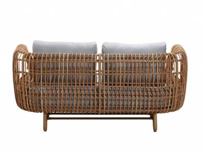 Cane-line Nest 2-Sitzer Sofa OUTDOOR inkl. Cane-line Air touch Kissen m/Quickdry Foam