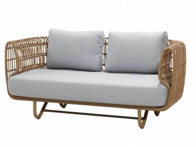 Cane-line Nest 2-Sitzer Sofa OUTDOOR inkl. Cane-line Natté Kissen m/Quickdry Foam