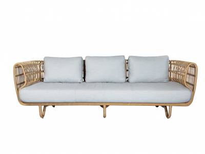 Cane-line Nest 3-Sitzer Sofa OUTDOOR inkl. Cane-line Air touch Kissen m/Quickdry Foam