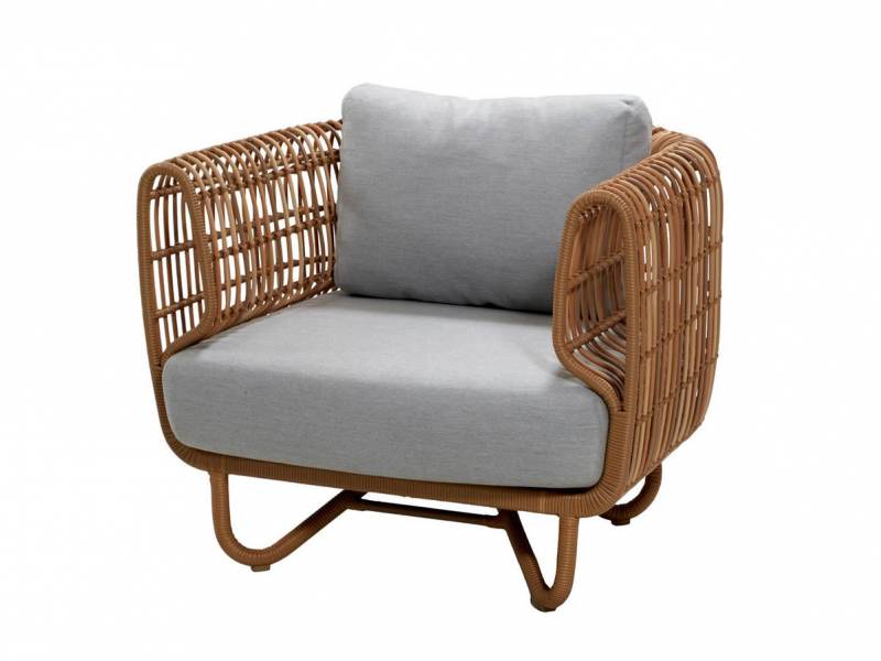 Cane-line Nest Loungesessel OUTDOOR inkl. Cane-line Air touch Kissen m/Quickdry Foam