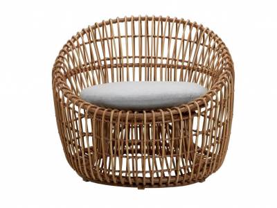 Cane-line Nest Round Sessel OUTDOOR inkl. Cane-line Air touch Kissen m/Quickdry Foam