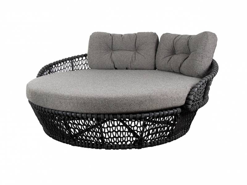 Cane-line Ocean large Daybed, Cane-line Soft Rope, Dark grey