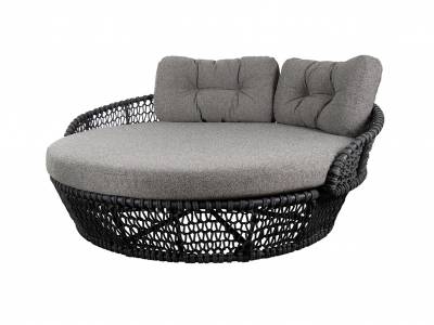 Cane-line Ocean large Daybed, Cane-line Soft Rope, Dark grey