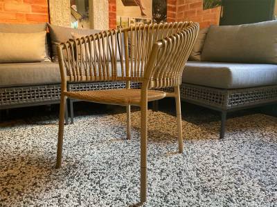 Cane-line Ocean Stuhl, stapelbar, Natural 4er-Set Austellungsstück
