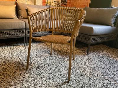 Cane-line Ocean Stuhl, stapelbar, Natural 4er-Set Austellungsstück