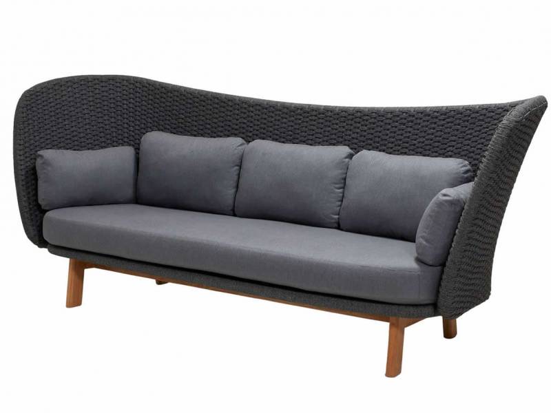 Cane-line Peacock Wing 3-Sitzer Sofa inklusive Kissen