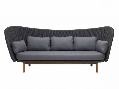 Cane-line Peacock Wing 3-Sitzer Sofa inklusive Kissen