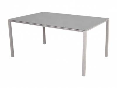 Cane-line Pure Tisch, 150x90 cm, Aluminium, Sand inklusive Keramik Tischplatte