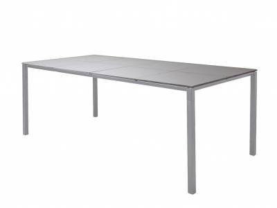 Cane-line Pure Tisch, 200 x 100 cm, Aluminium, Light Grey inklusive Keramik Tischplatte