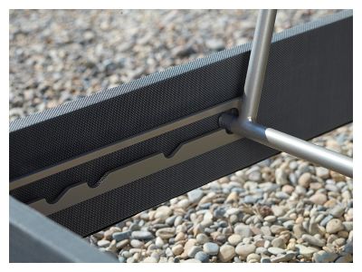 Cane-line Rest Doppelliege Cane Line Tex inkl. Kissen grau mit Quick dry & Airflow System