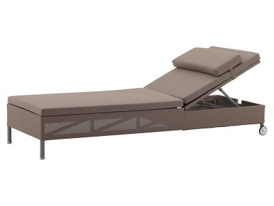 Cane-line Rest Sonnenliege braun inkl. Kissen