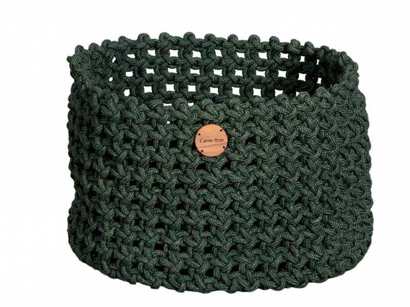 Cane-line Soft Rope Korb groß, dia. 50 cm, Cane-line Soft Rope Dark Green