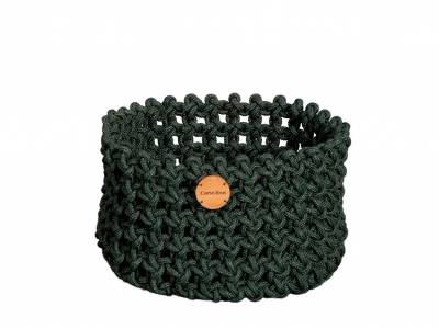 Cane-line Soft Rope Korb medium, dia. 40 cm, Cane-line Soft Rope Dark Green