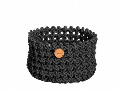 Cane-line Soft Rope Korb medium, dia. 40 cm, Cane-line Soft Rope Dark Grey