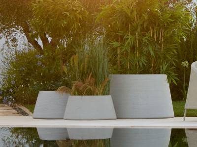 Cane-line Soil Pflanzgefäß Trapez, klein