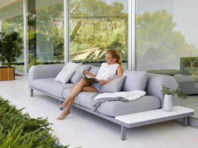 Cane-line Space 2 Sitzer Sofamodul mit Air Touch Kissen ink. QuickDry Foam