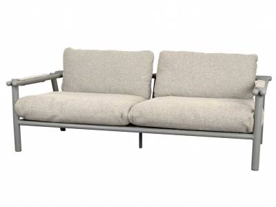 Cane-line Sticks 2-Sitzer Sofa, Alu, Taupe