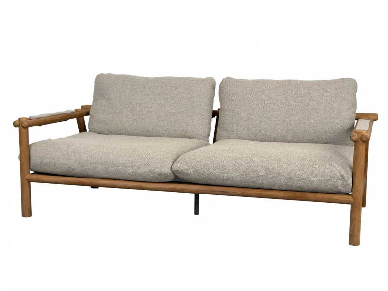 Cane-line Sticks 2-Sitzer Sofa, Teak inklusive Kissen Sand