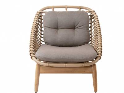 Cane-line Strington Loungesessel m/Teak Gestell, inkl. Cane-line AirTouch Kissensatz, Cane-line Weave