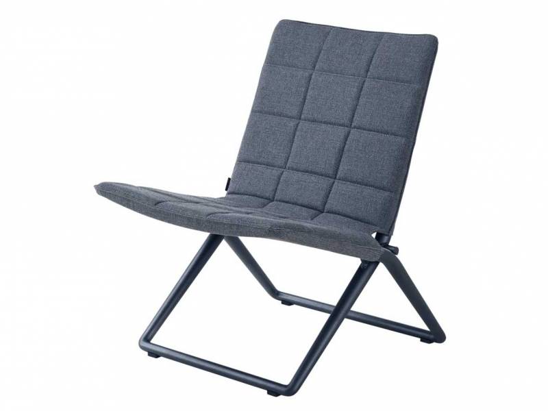 Cane-line Traveller Loungestuhl, klappbar, Cane-line AirTouch grau