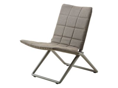 Cane-line Traveller Tex Lounge Stuhl, klappbar, Braun