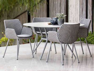 Cane-line Vibe Sessel, Light grey/grey/taupe