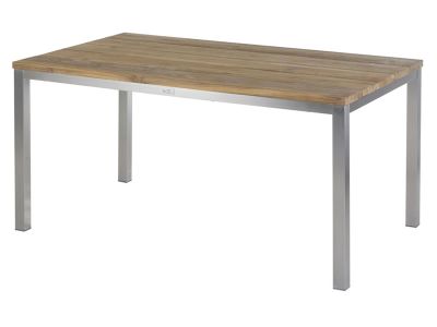 Diamond Garden Barletta Tisch 130 cm, Tischplatte Teakholz
